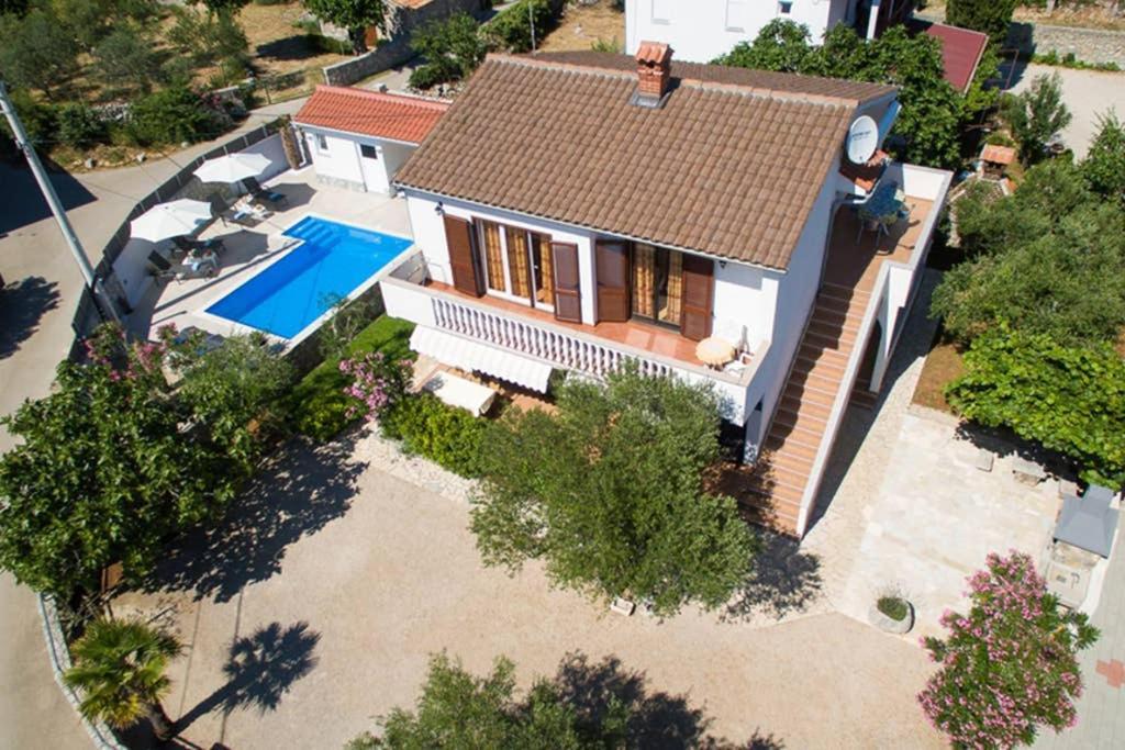 Adria-Holiday House With A Private Pool In Krk Корнич Экстерьер фото